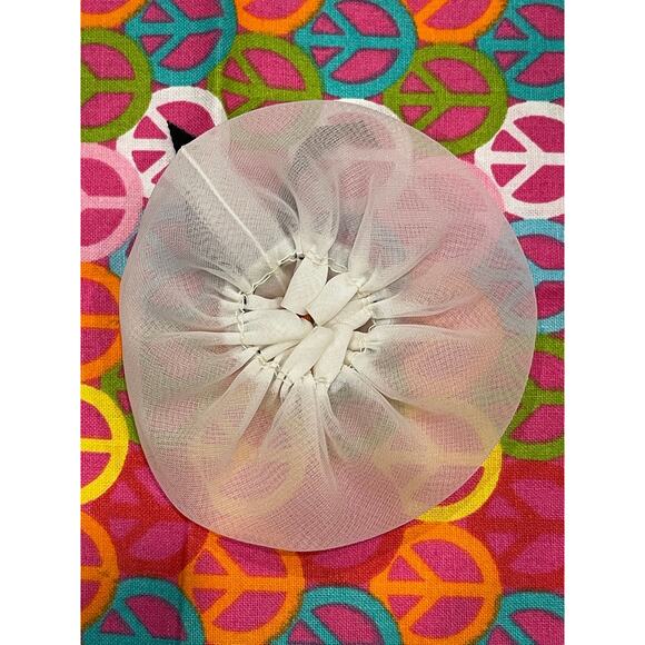 Mattel Vintage Barbie "After Five"White Black Sheer Hat #22 as Shown - Picture 2 of 2